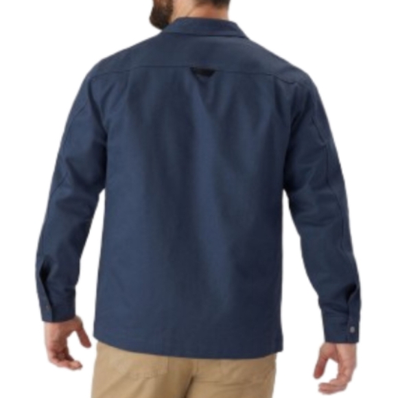 Duluth Trading Co. 40 Grit Standard Fit Lined Shirt Jack, Blue/Black, Mens 2X - Picture 2 of 9